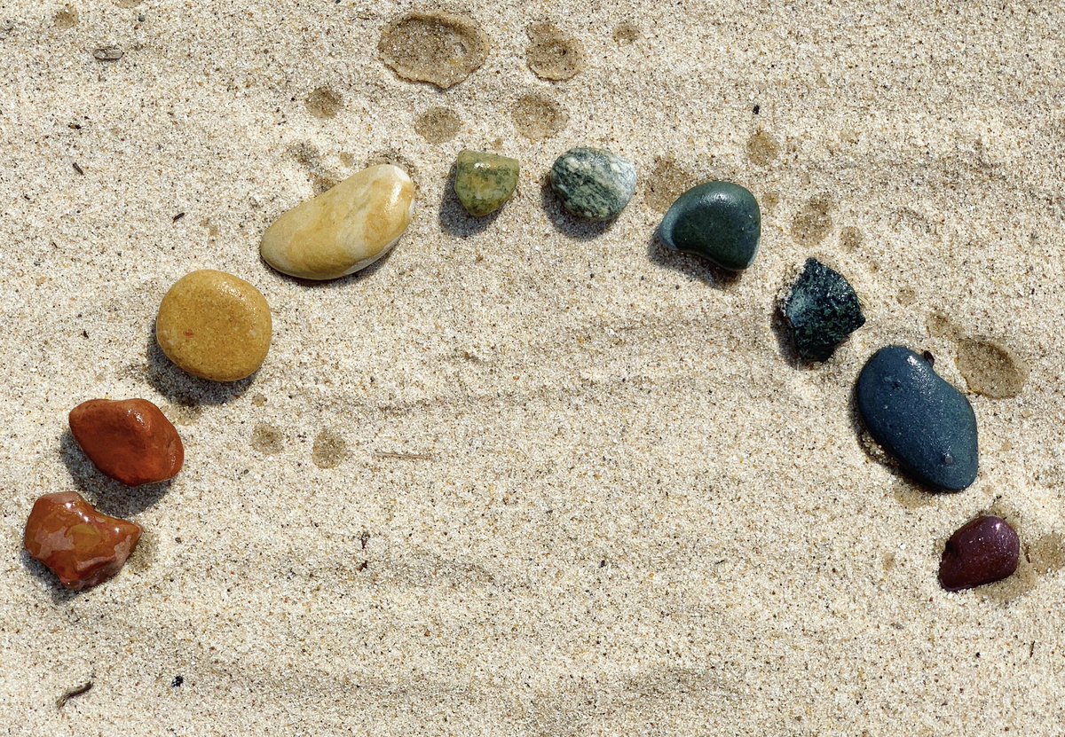 When you’re a teacher at a beach, you always look for a rainbow. #teacherlife #alwaysateacher