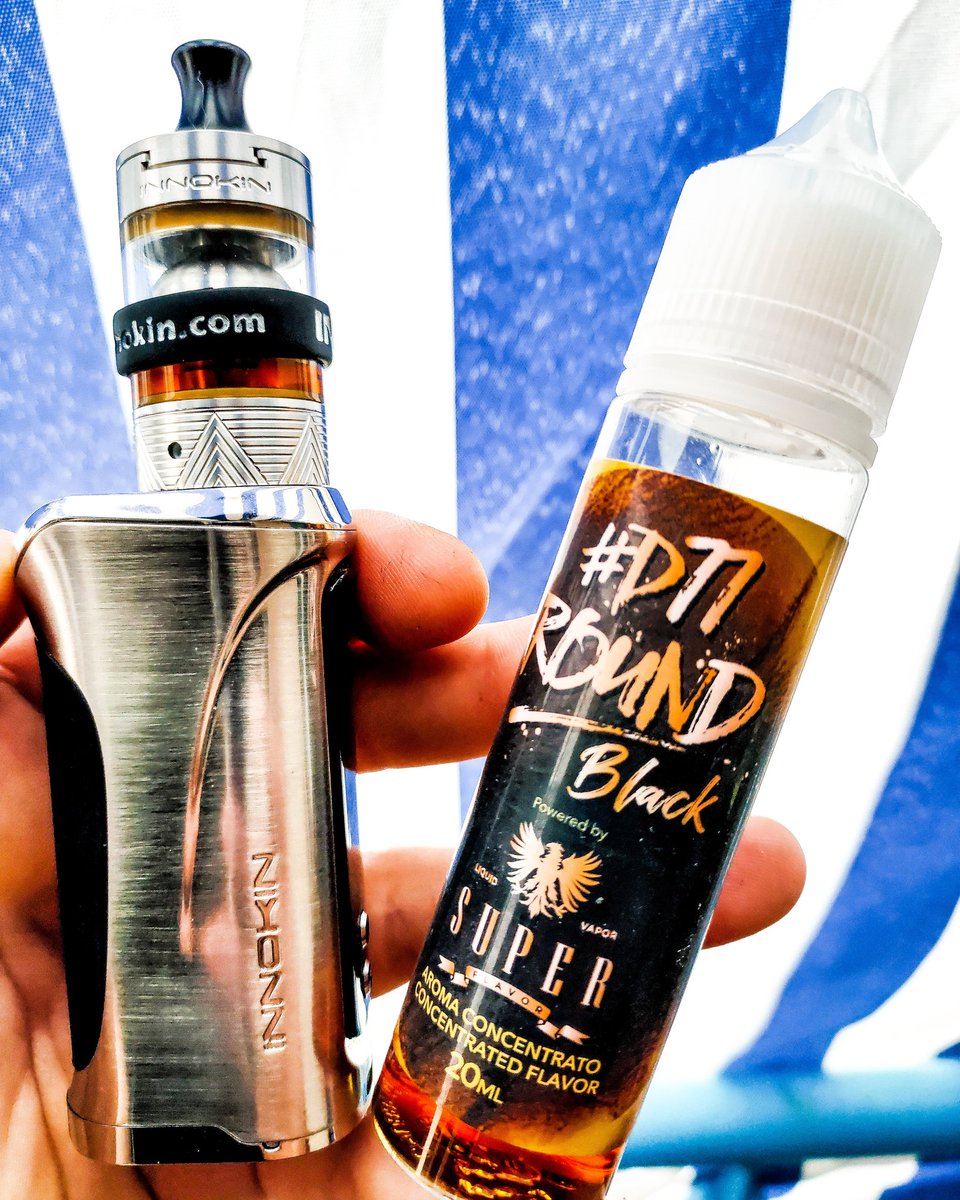 vaper87's tweet photo. Ottima combo🔝💪💨🇮🇹 #innokin #ares2 #eliquid #roundblack #d77 #svapodiguancia #MTL #svapolife #vapeon #vapeporn #italianvaper 🇮🇹 https://t.co/16XDiLXXvF