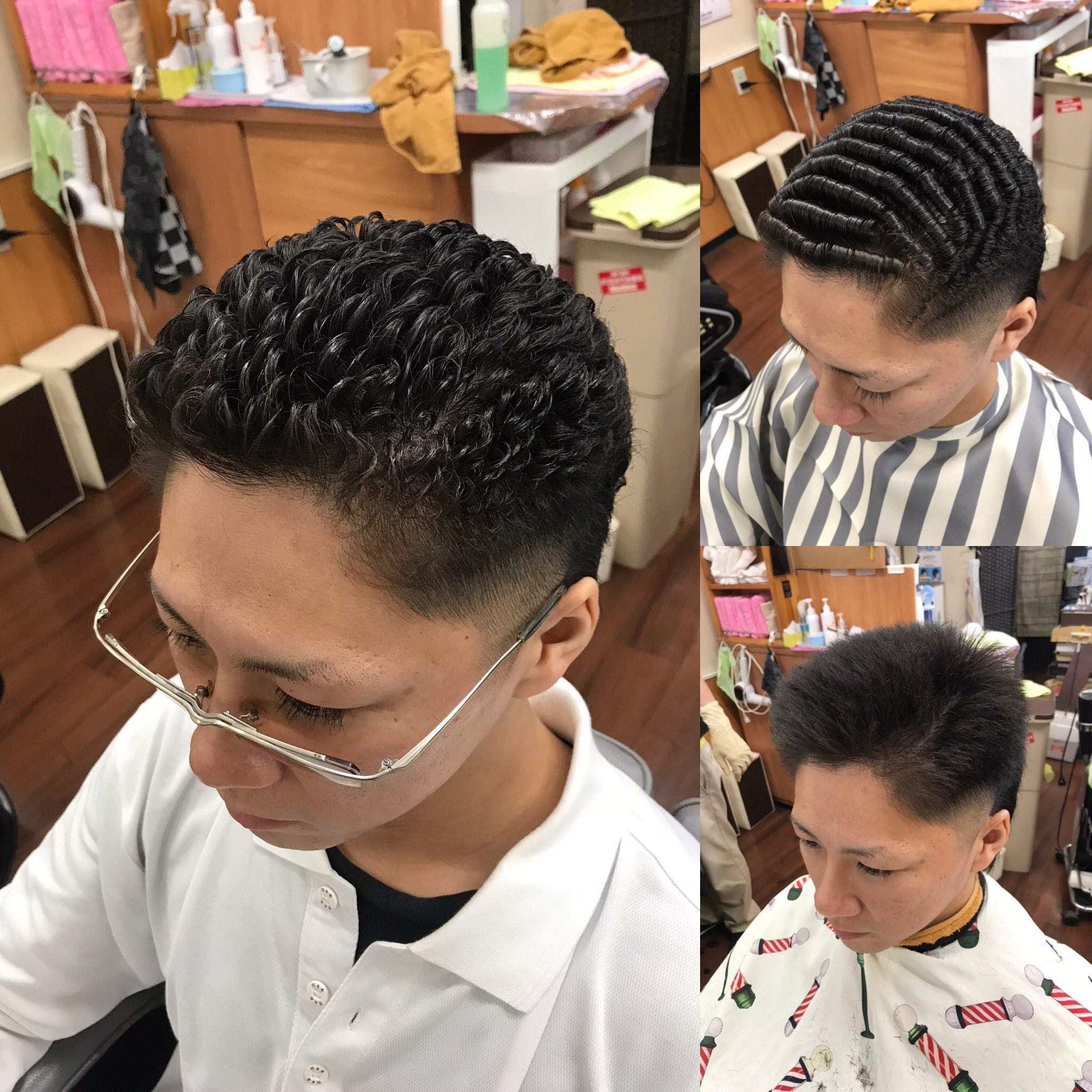 レンツアイロン　平8ミリ　理容　櫛　コーム　ベーク レンツ アイロン 丸アイロン 8ミリ パンチパーマ 理容 櫛 コーム