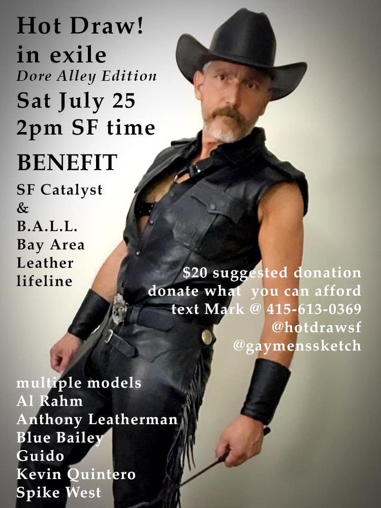 Blue Bailey Hotdrawsf Happening Now I Ll Be Geared Up And On Camera At 4 30pm Hot Draw In Exile Dore Alley Edition Sat July 25th 2pm Sf Time Benefit 100
