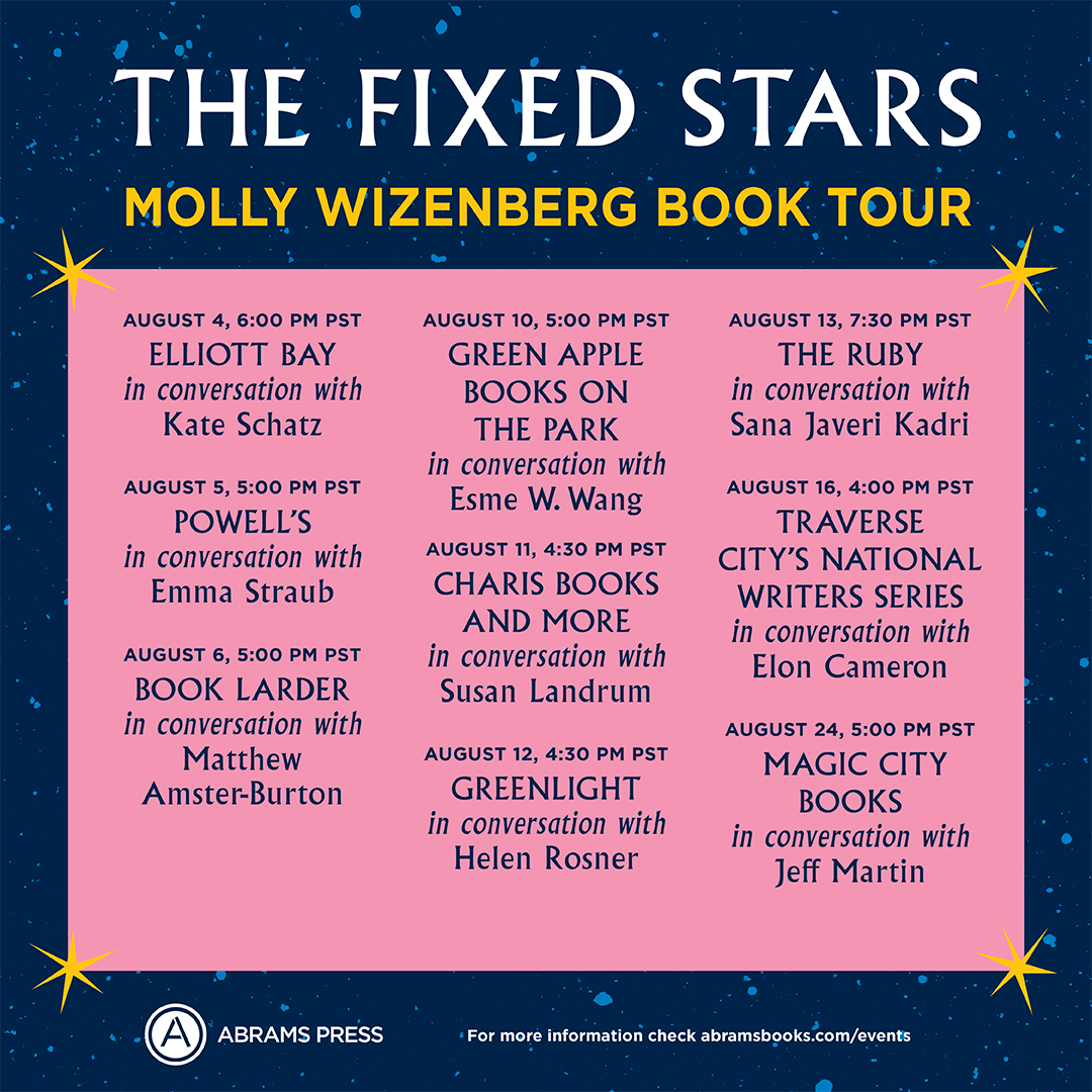 Guess who's on book tour... it's @mollywizenberg! You should probably just attend all of these.