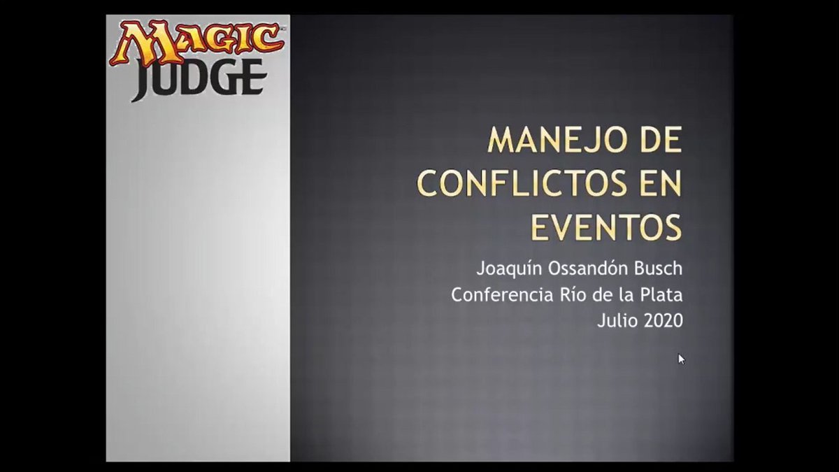 ($o$a) Joaquín Ossandón cierra la #confevirtual hablándonos sobre manejo de conflictos en eventos. Distintos acercamientos y técnicas para afrontar situaciones que nos ocurren a diario