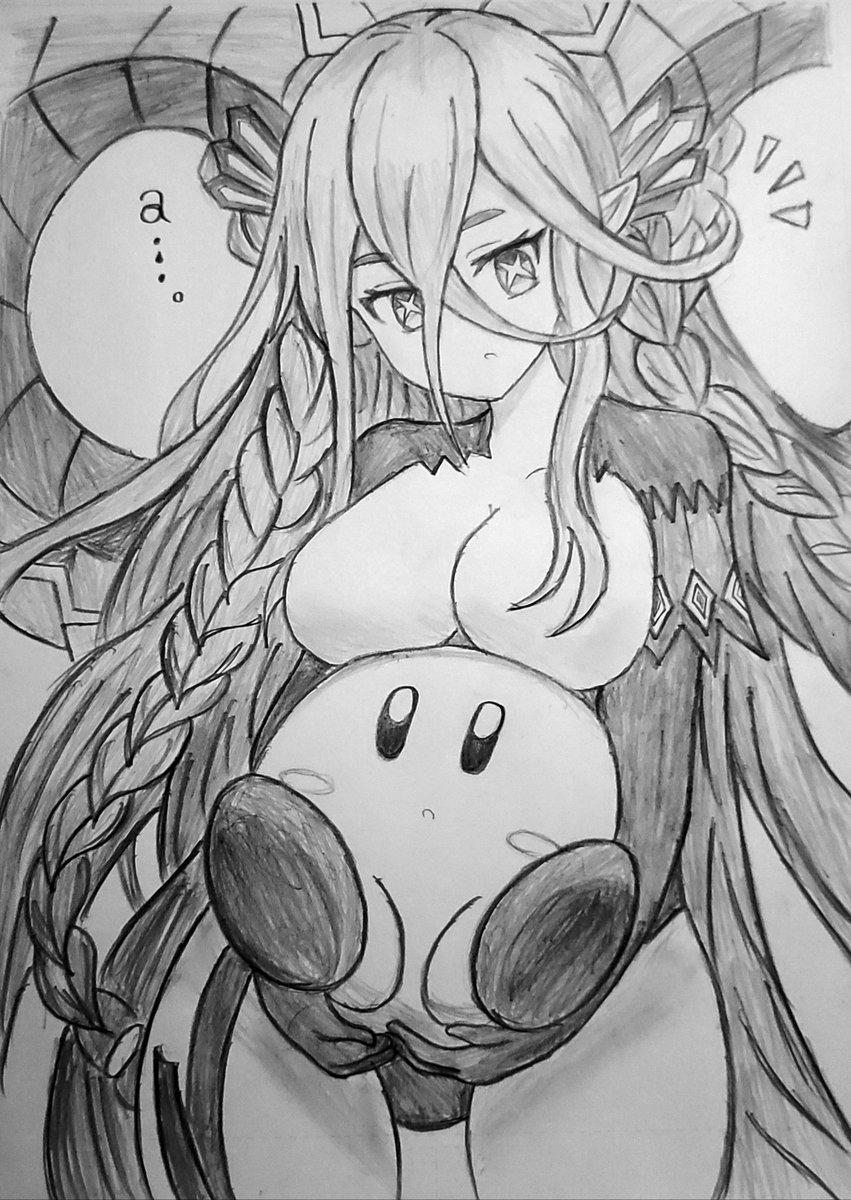 ティアマト様はピンクの生命体がとても気に入ったようです。
#お絵描き好きさんと繋がりたい #FGO 
