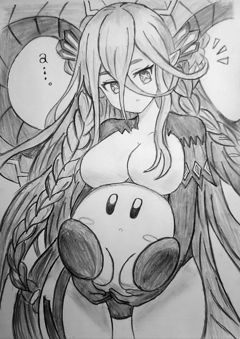 ティアマト様はピンクの生命体がとても気に入ったようです。
#お絵描き好きさんと繋がりたい #FGO 