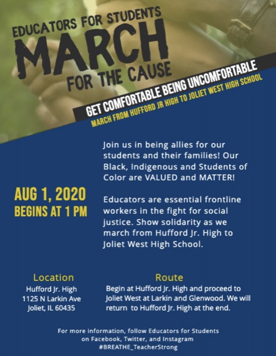 Tigersdistance's tweet photo. Educators, students, families and community members are welcome to join us this Coming Saturday, 8/1. With Educators for Students, it’s not what we are against, but what we are for. Hope to see you there. Anyone interested in more info, please let me know. We’d love more support. https://t.co/U7UcvsQxV3