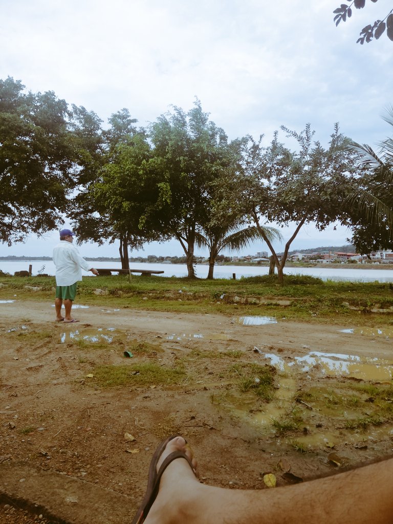 Este es mi padre, todas las tardes les da de comer a las palomitas, en este lugar nadie les da alimento, así que mi padre en su empatia con las aves les da algo de comer. 😊
En esta foto las esta llamando