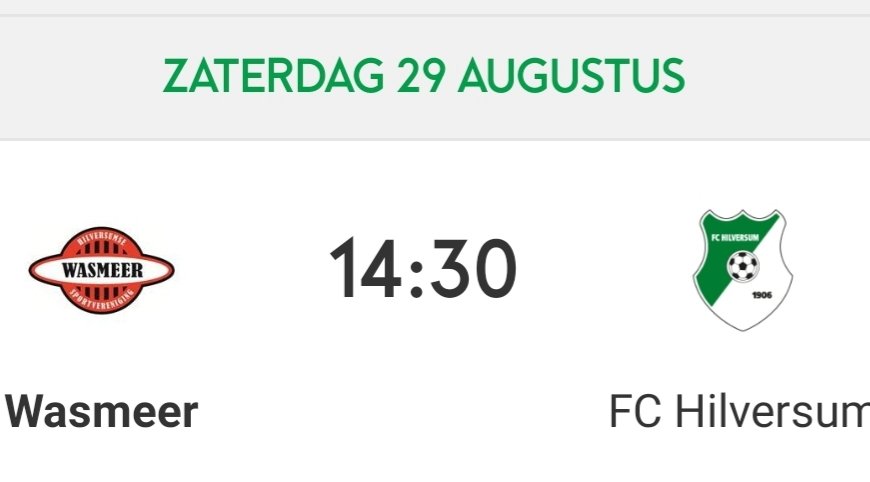 We beginnen met een echte bekerderby in Hilversum boven de spoorlijn. #bethere #verenigdhilversum