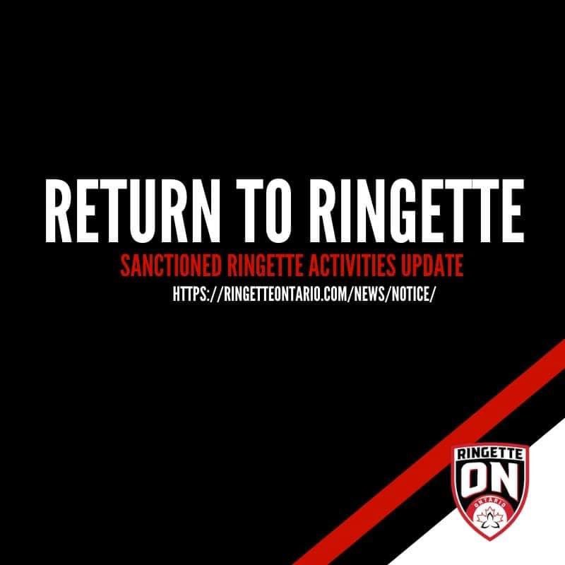 We're back in business!! Ringette Ontario has lifted restrictions! There are some meetings Monday and Tuesday so stay tuned for more information!