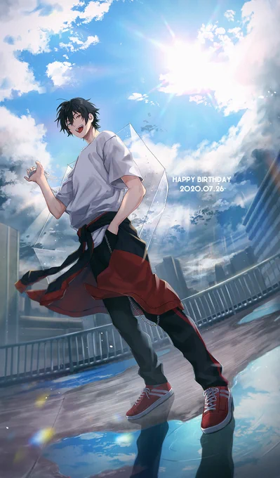 梅雨の終わり夏と一緒に生まれた男であれ～～～ 誕生日おめでとう?
#山田一郎誕生祭2020 