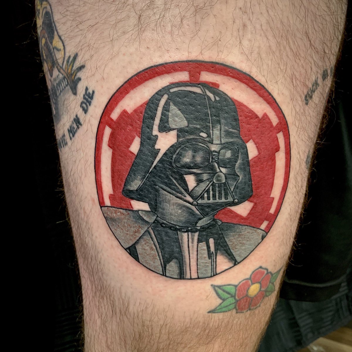 CodexTattoos's tweet photo. Here’s what I’ve decided my first tweet should be. #tattoo on @Scrawford98 
#Vader2020 https://t.co/3BnUVvSUgt