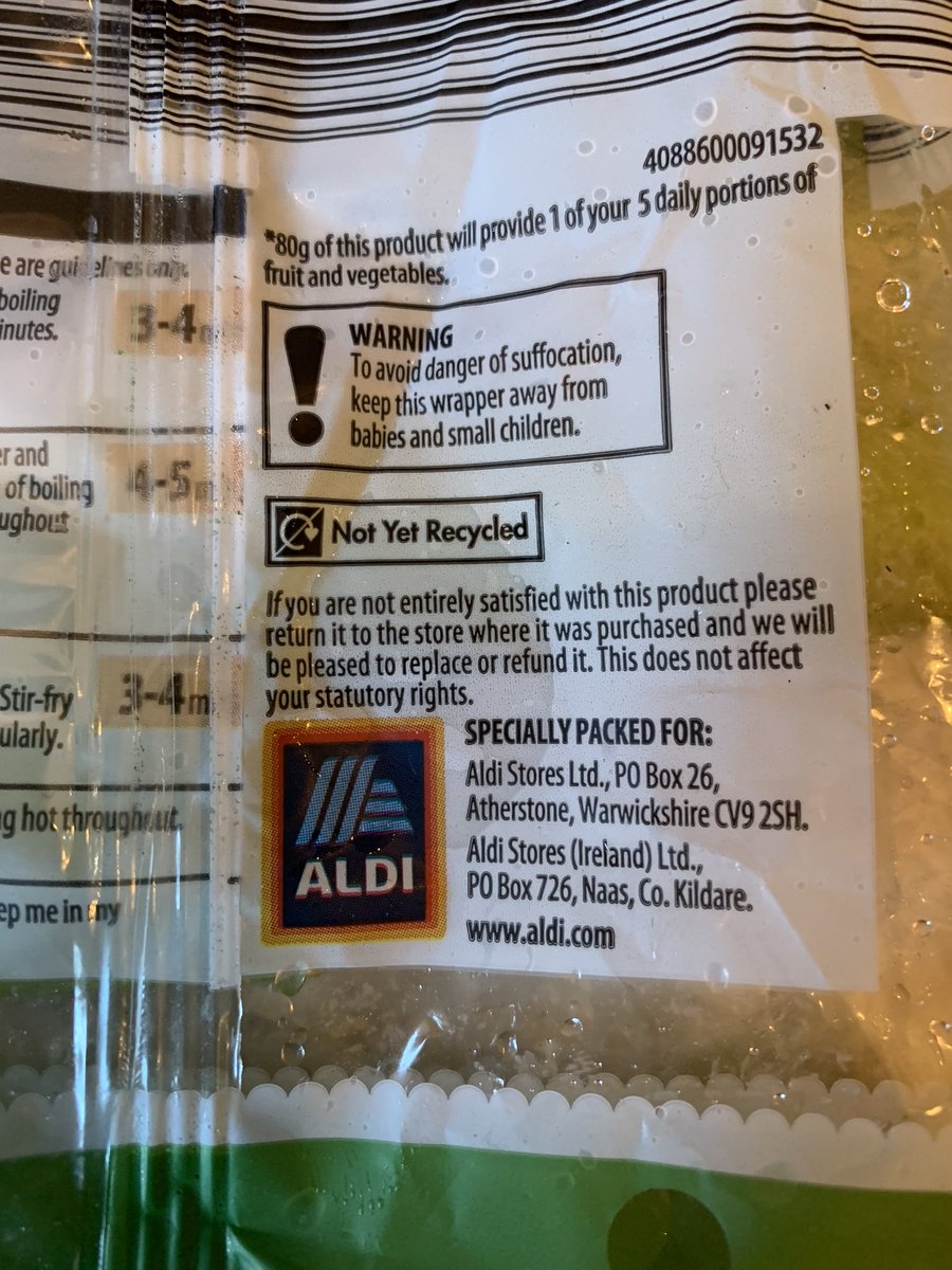 applianceclean's tweet photo. @AldiUK Oh, the irony! Love food, hate waste? But you STILL use NON-RECYCLABLE PACKAGING???!!! No need!!!!! https://t.co/Tt1yvDspKt