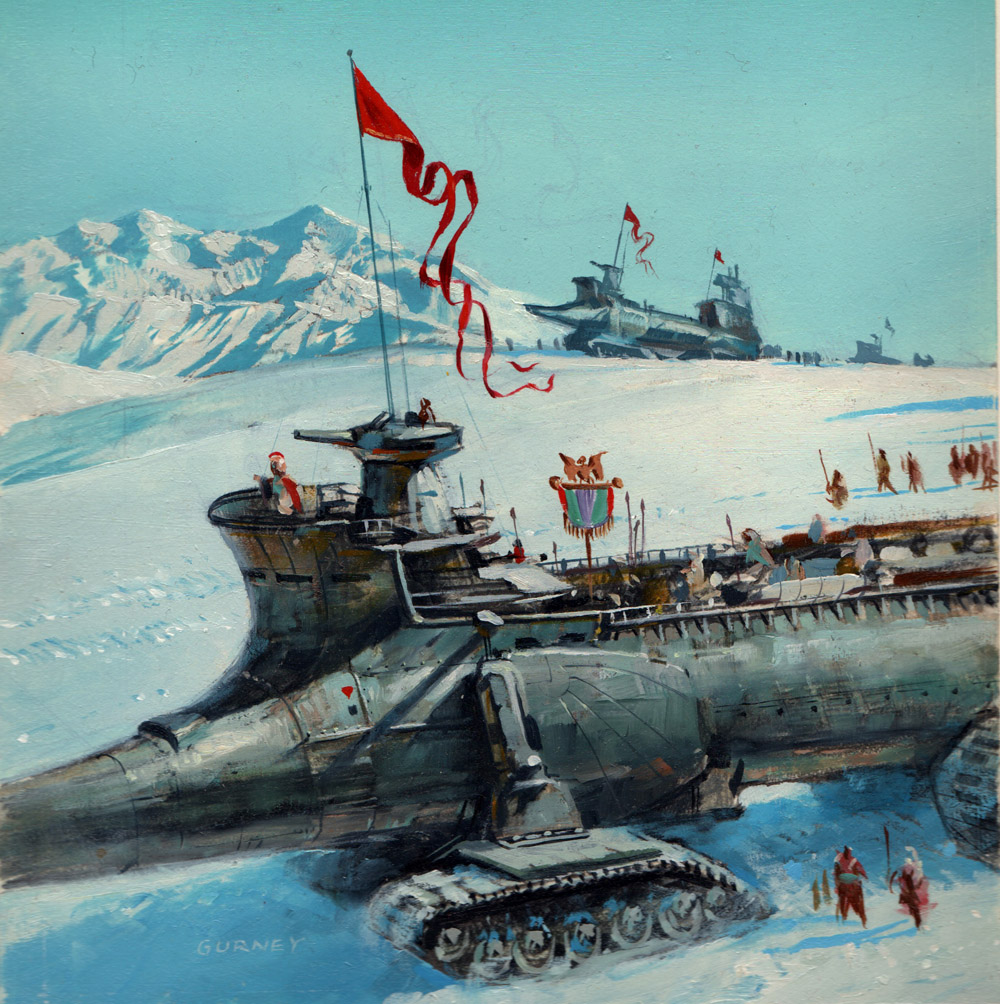 GurneyJourney's tweet photo. What if Rome never fell and they went on to conquer the world with motorized battle galleons? #procurator #kirkmitchell #sciencefiction #alternatehistory #paperbackcover #conceptart #oilsketch https://t.co/IJazYQyPml