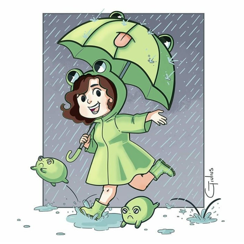 Hice el #drawthisinyourstyle de <a href="/giulius57095681/">Giulius</a> en Instagram :D
Salvo por las ranas, me gustó el resultado 
Ustedes qué opinan?
(Derecha original)
❤