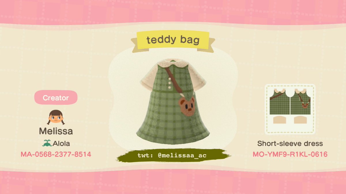 melissaa_ac's tweet photo. Teddy Bag Plaid Dress! ๐ป๐ฒ
-thought it was cute but also uploaded one with just pockets on the front:)
#acnh #acnhcustomdesign #acnhprodesign #acnhdesigns #ACNHcottagecore https://t.co/177xgpXEeC
