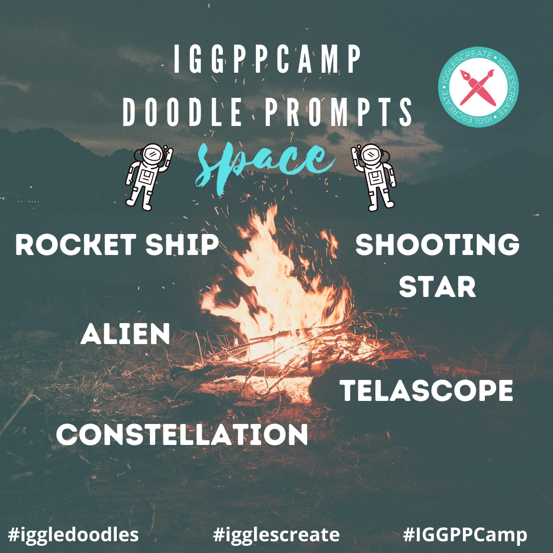 igglescreate's tweet photo. Welcome to #iggppcamp! We are so happy to have you! Today kicks off our first day of #iggledoodles for camp! Come back every day of camp for new prompts! Today we start with SPACE! & Share your creations with us here and in discord! @IGGPPCamp #igglecreate https://t.co/9ccqX1M6MX