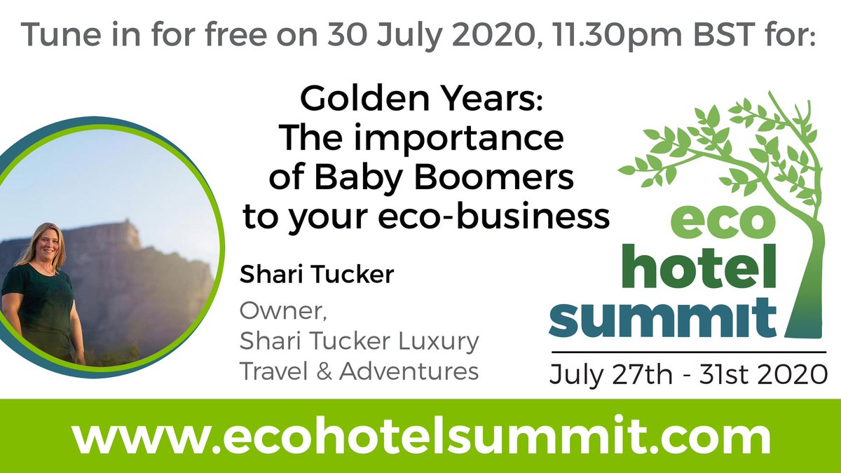 I'll be speaking at the @EcoHotelSummit next week. Will you be joining in virtually to learn about #sustainability and #responsibletourism? ecohotelsummit.com/?sc=ujJJjoea&a…