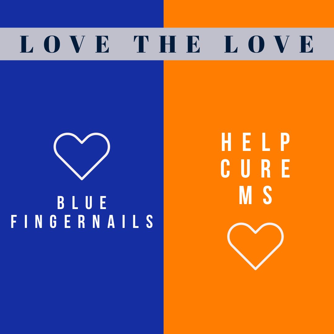 VMPGmusic's tweet photo. Close to our hearts 💙🧡 @FingernailsBlue @Help_Cure_MS #Blue4U #HelpCureMS #VMPG2020 https://t.co/mnPUqfGruo