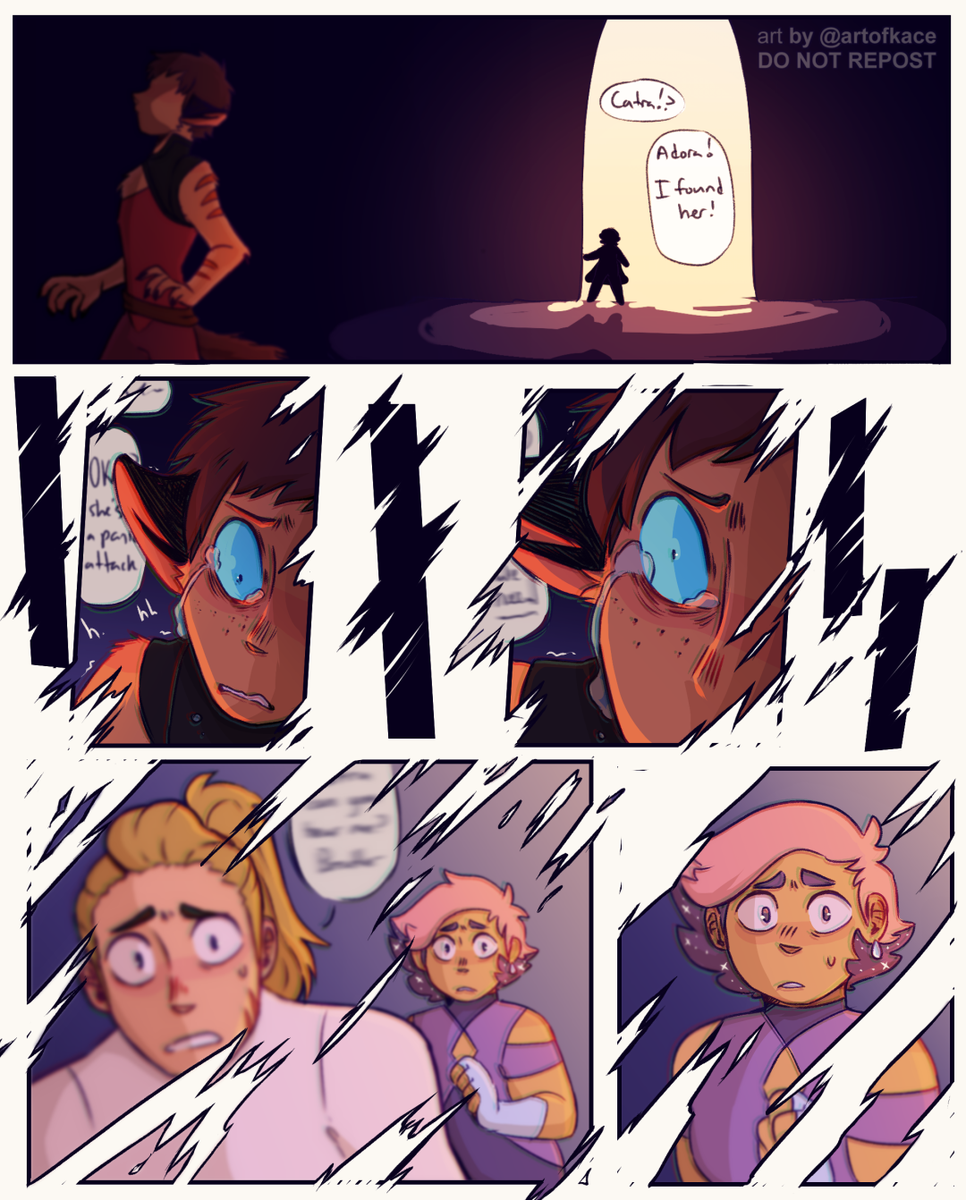 'We'll be okay.'

IT'S HERE after a month of scraggly work and a lot of love - this angsty fancomic is done! It isn't perfect, but it's mine and I love it. Thank you for the support everyone, I hope you like it too! :') #Shera #SheraandthePrincessesofPower #Catra 
(pgs 1-4/13)