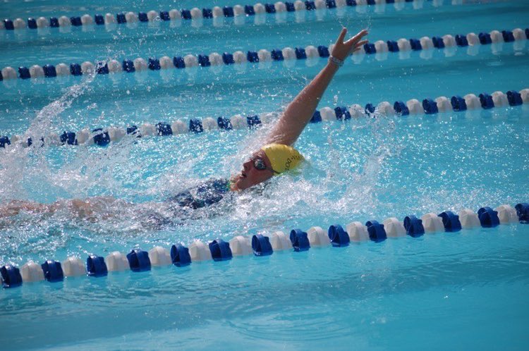 KailaScarpa's tweet photo. After a month of 6:30 am practices we finally had a meet!  So happy I got to compete today! Swam the relays, 50 back, fly and 100 IM. Such a great day! https://t.co/xU850INCgO