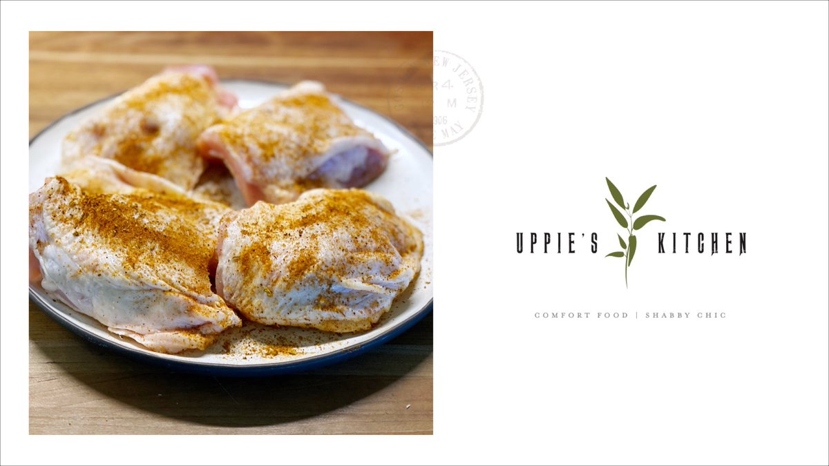 UppiesKitchen's tweet photo. Chicken thighs seasoned with Chulería en Pote (Adobo Especial) from @BrandsofPR. Going on the grill now. #Goyaway #foodie #chicken #adobo #brandsofpr #spices #grill #bbq https://t.co/eBnMpeVGFK