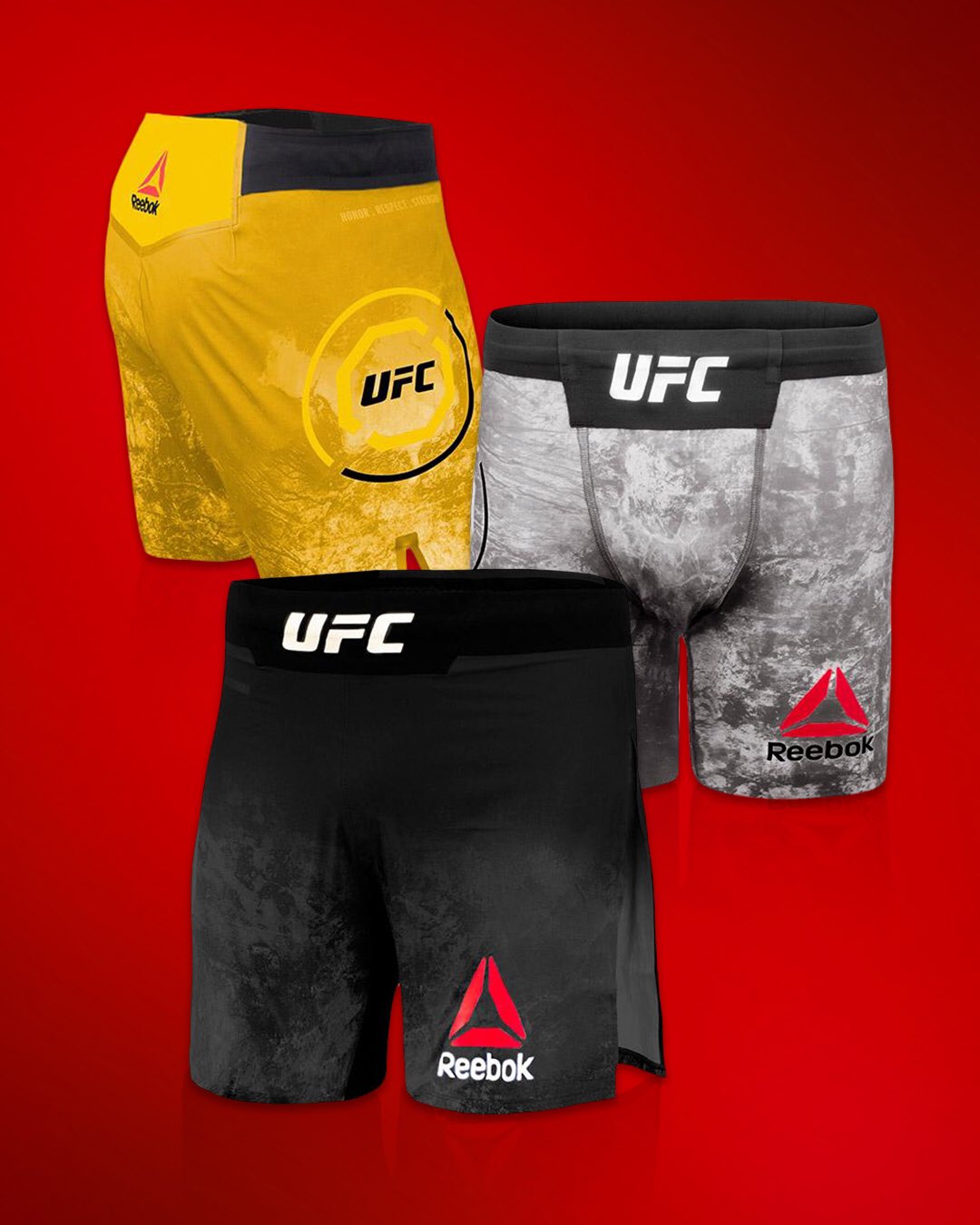 UFC Store on Twitter: "Which style would you wear - Gladiator, Vale Tudo, Octagon #Reebok #UFC #UFCFightIsland https://t.co/heGz7gEc8k https://t.co/kKykw6RxRu" /