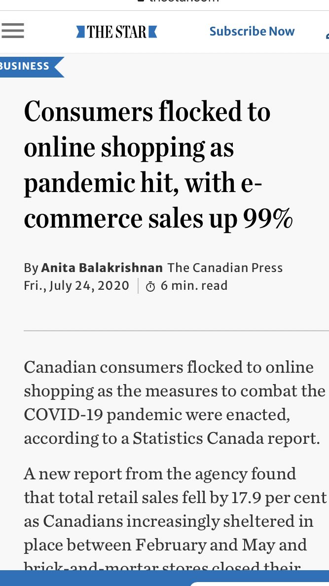 PolyOrder's tweet image. Up 99%! Consumers flock to ecommerce...

thestar.com/business/2020/…