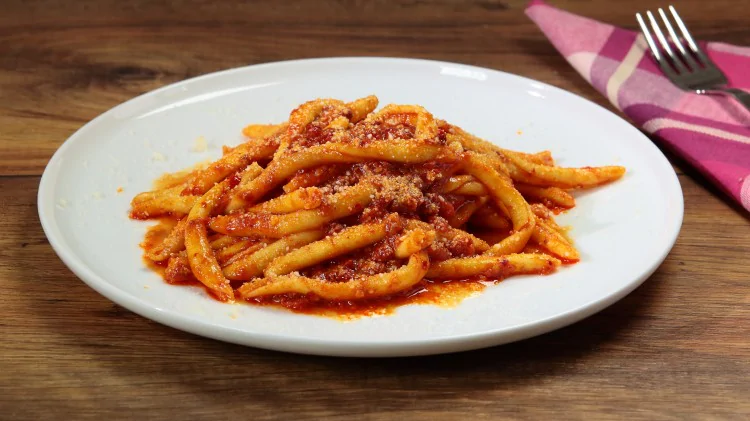 Fileja are a kind of pasta typical of Calabria, especially of the Vibo Valentia province. They are usually served with sauces made of goat meat or nduja - a typical super spicy spreadable pork sausage 19/?
