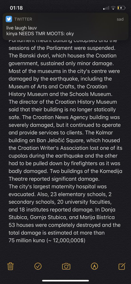 not only were important historic buildings and churches destroyed but also a lot of homes that arent financially able to repare. the city is still in the process of refurbishment, 4 months after 60 horrible earthquakes with a time span of a month. the city is partly in ruins.