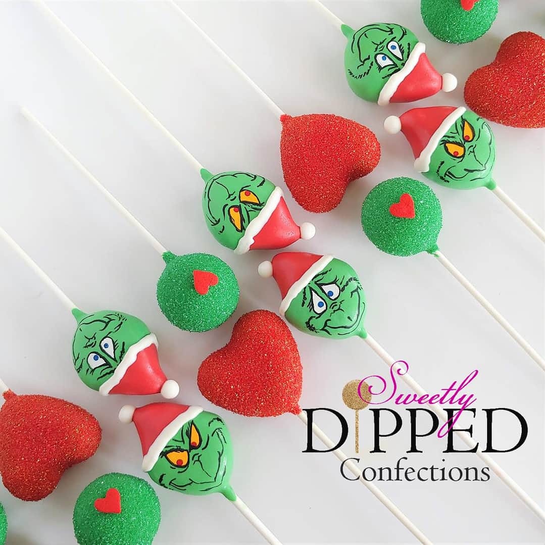 sweetlydipped's tweet photo. I hear that it's Christmas in July day!! 🎄🎁
Throwing it back to these Grinch cake pops, which took waaaay longer than I thought they would...isn't that always the case, lol?! 😄
#cakepops #ChristmasInJuly https://t.co/lMJuRFuFZy