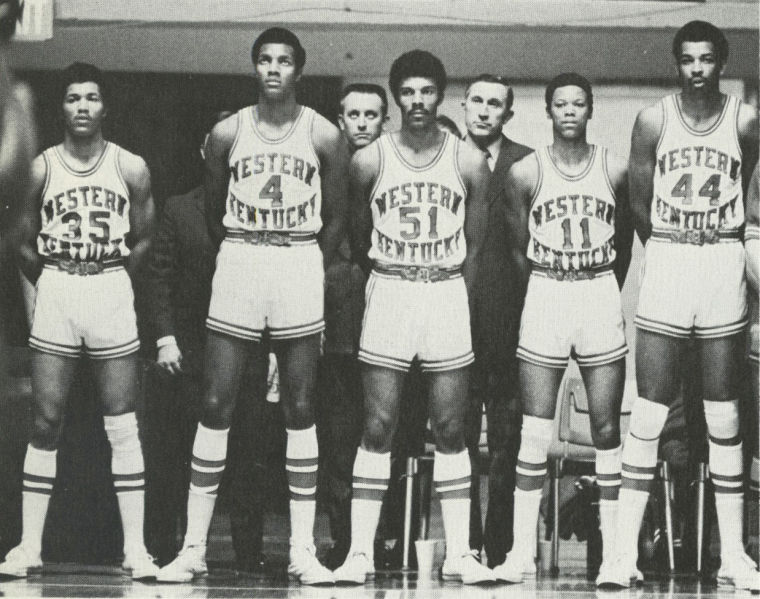 Western Kentucky went to the 1971 Final Four with 5 black starting players all from Kentucky.