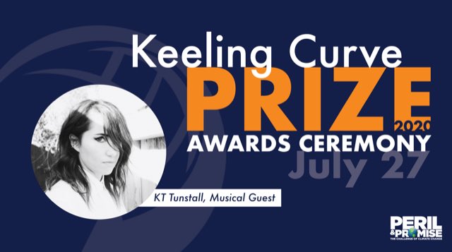 Thrilled to announce that I’ll be closing the @kcurveprize awards ceremony with a special musical performance on Monday July 27! 

#KeelingCurvePrize #KCP2020