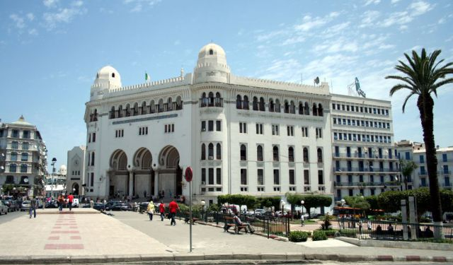 The people voted to see what Africa has to offer, so I'll be looking at what's interesting in alphabetical order. Algeria's Parliament meets in a nondescript building currently, but are upgrading to some nice new digs soon. The post office in Algiers is the real stunner, though