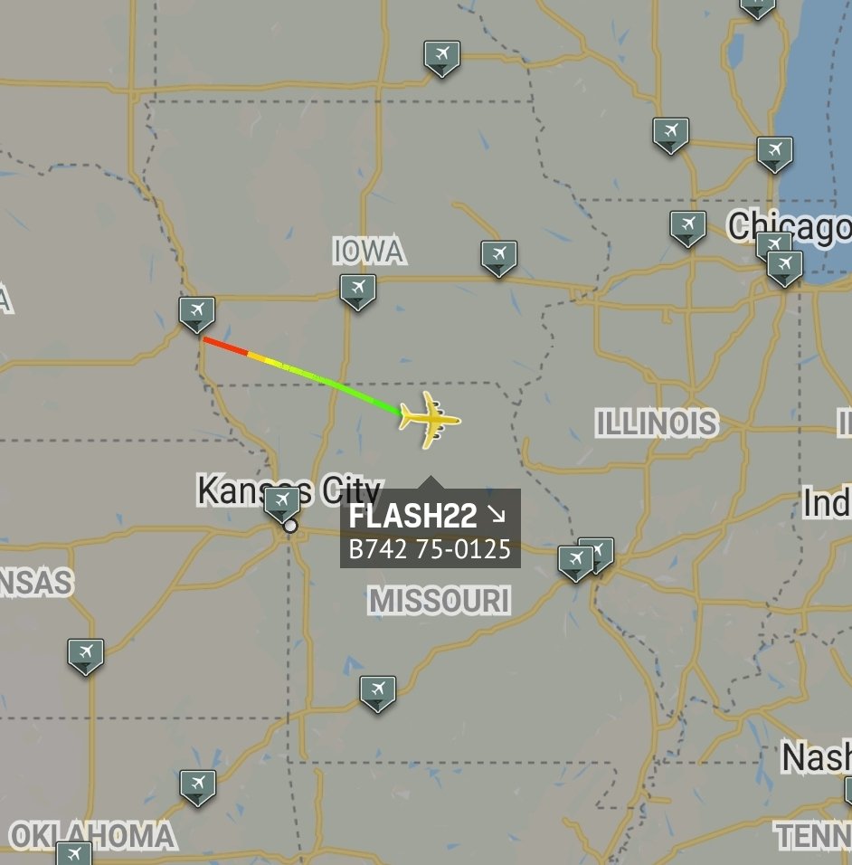 is_keelu's tweet photo. USAF
Boeing E-4B Nightwatch
Spotted over #Missouri
#FLASH22 75-0125 https://t.co/KQngRo8fkK