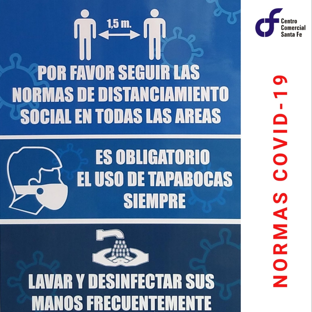 Le recordamos al público en general mantener las medidas de prevención del Covid-19.  La seguridad y tranquilidad debe ser la prioridad de todos #ccsantafevzla