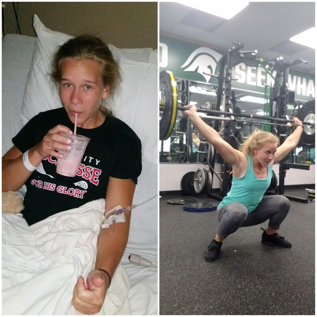 Each day is a gift... one year ago I was in the hospital, not in the best shape. Fast forward exactly one year and by the grace of God I'm able to be training and hitting some big numbers! 
Focus on your vision, not your circumstance.