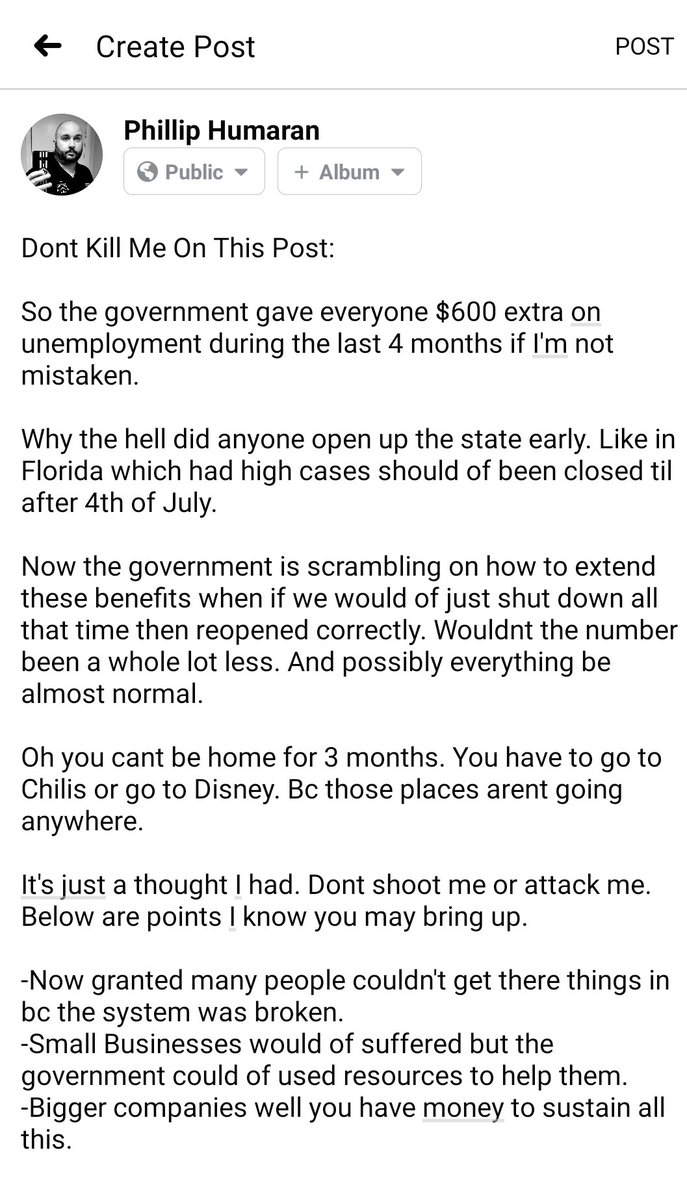 EonPhaze's tweet photo. The system is broken and its retarded. If we would of just remained closed the whole state this wouldnt be an issue right now @GovRonDeSantis @MiamiMayor @MayorGimenez https://t.co/fcdcANEdKT