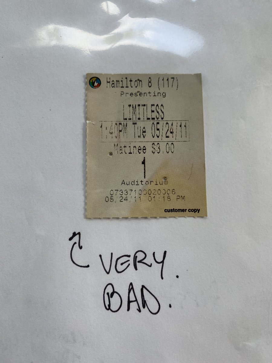 I did not like LIMITLESS. I’m sorry. I was 13.