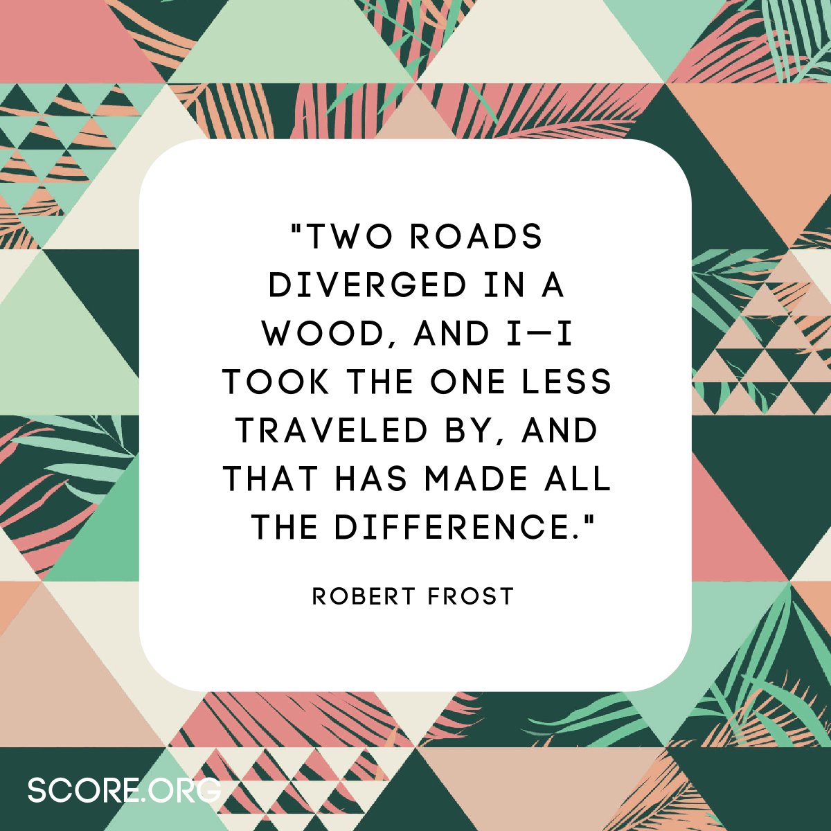 Take the road less traveled and start your own business. #entrepreneur #startup