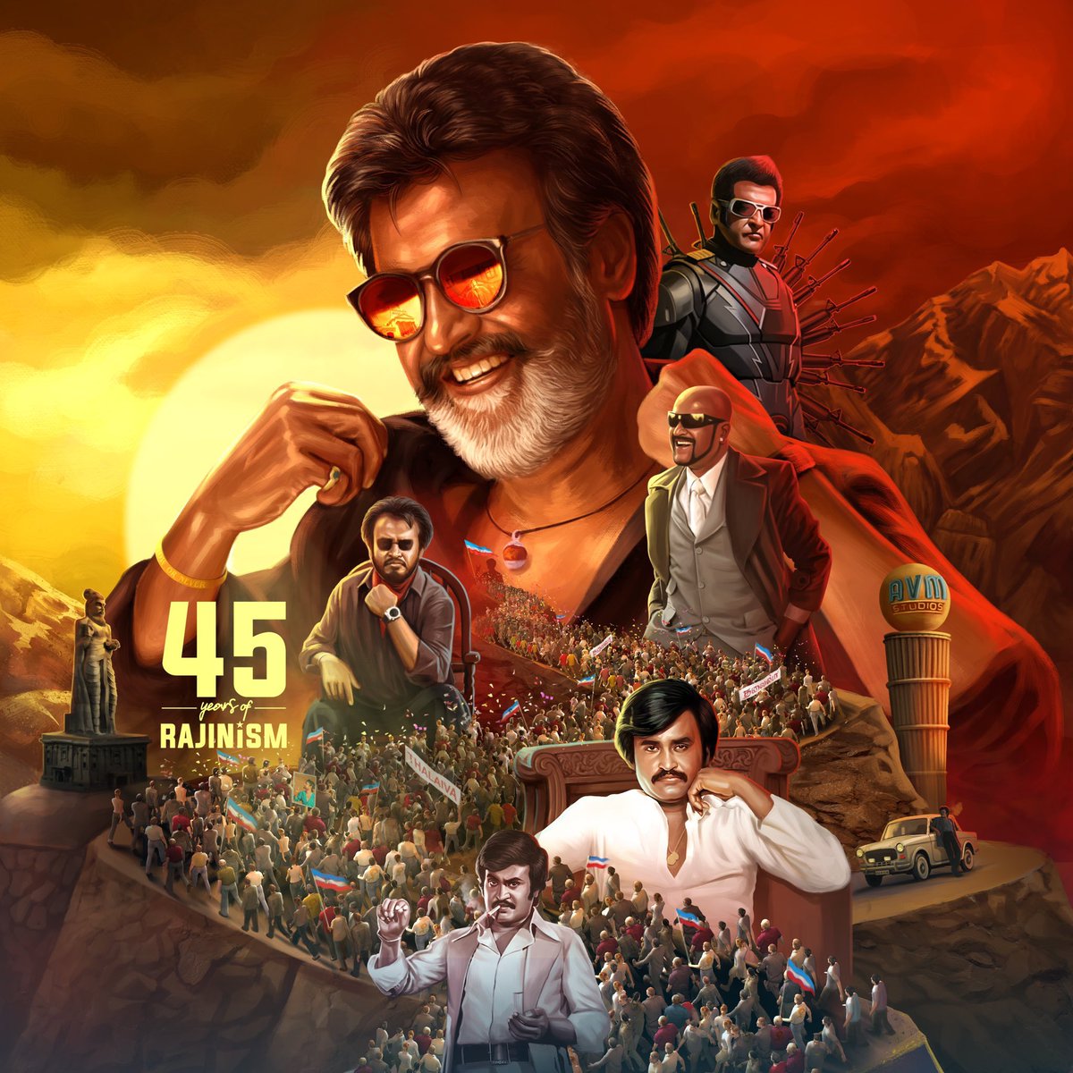 Thalaivar .. 5 decades.. 45 years one man 😍😍 kadavule thalaivare..😍😍 #45YearsOfRAJINISM #45YearsOfRAJINISM  <a href="/Riythvika/">Riythvika✨</a> fans 😍