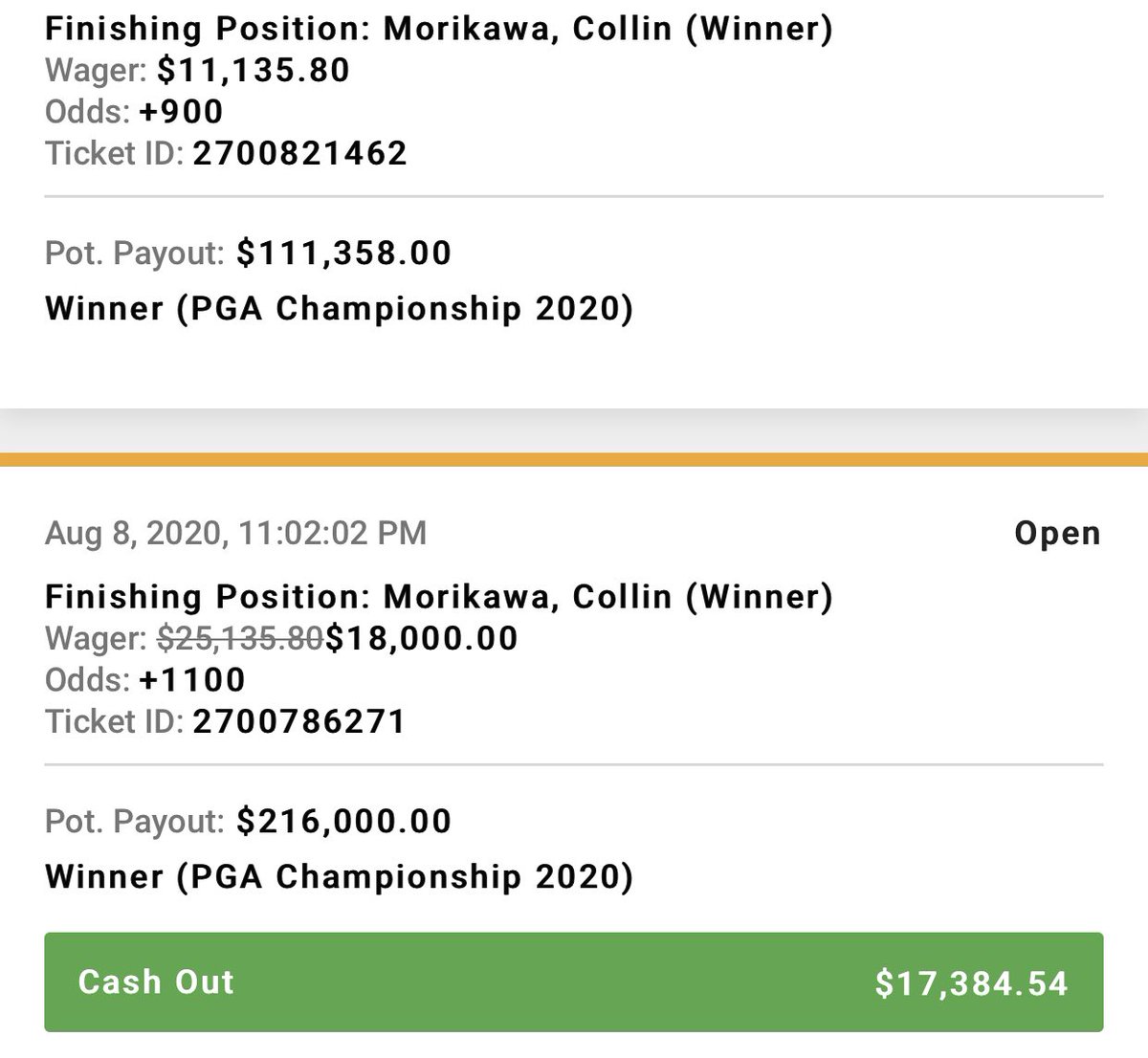 CashoutKingJJ's tweet image. You know the drill

Collin Morikawa wins Me $300,000 I’ll give out $5,000 to people that like RT and follow 

I think he makes Koepka the enemy, takes those comments offensively and comes out on absolute fire 

#HandsomeGolfersOnly