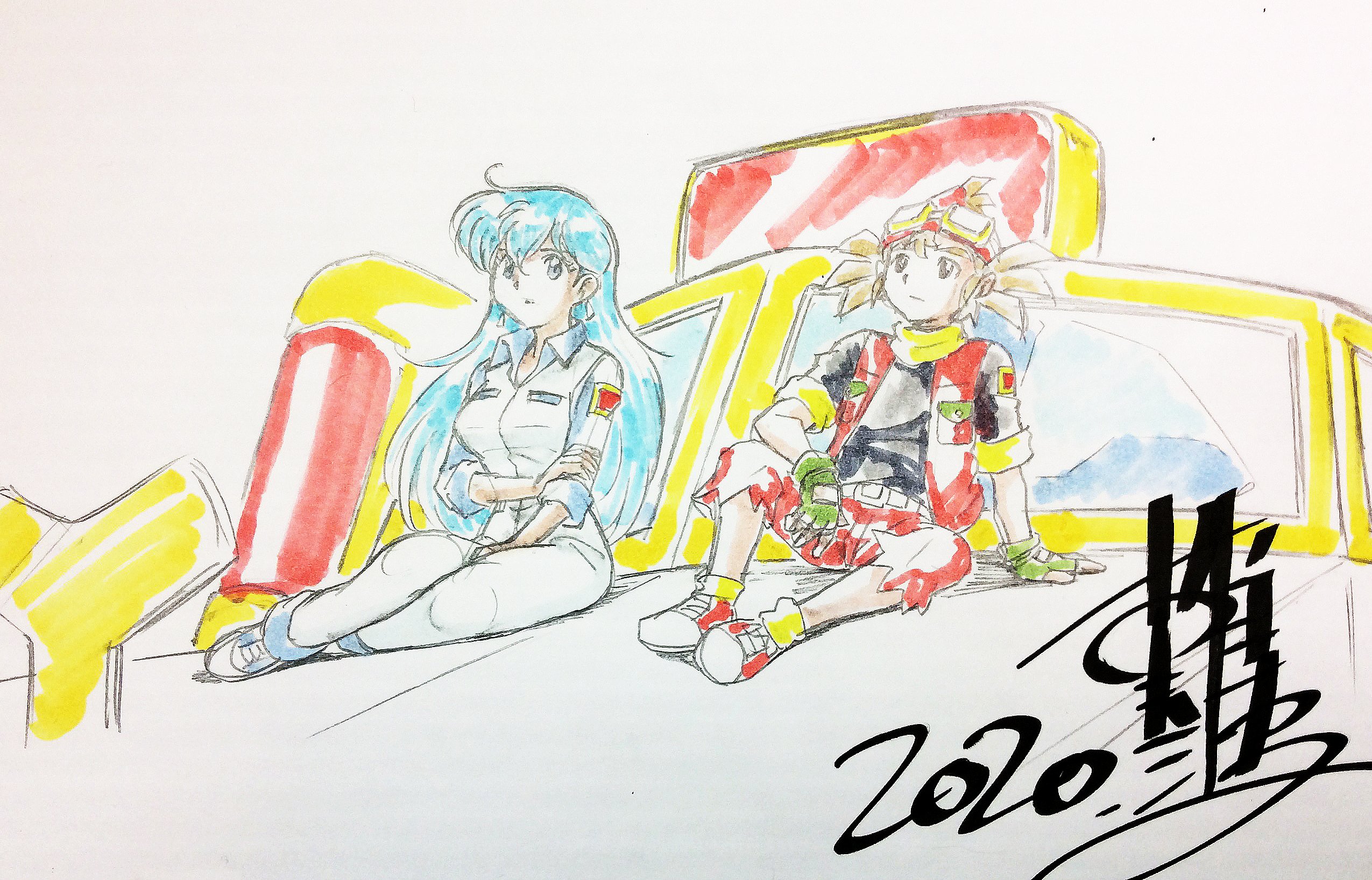 当時物 YAT安心!宇宙旅行 星渡ダイゴ セル画】星渡ゴローの父親/ 当時物 YAT安心!宇宙旅行 星渡ダイゴ セル画】星渡ゴローの父親/
