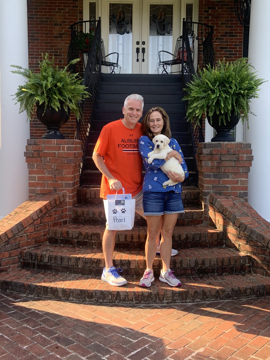 Mom and dad are bringing home my new baby sister. Meet Pearl! Any guesses as to how she got her name? Is there an Auburn connection?