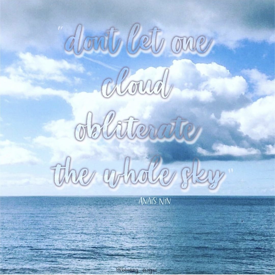 SjBlooming's tweet photo. “Don’t let one cloud obliterate the whole sky” - Anais Nin 💞
#inspirationalquotes #photography #procreatelettering #dailylettering
https://t.co/MFOc1fgSLa https://t.co/HS2P1MmZPd