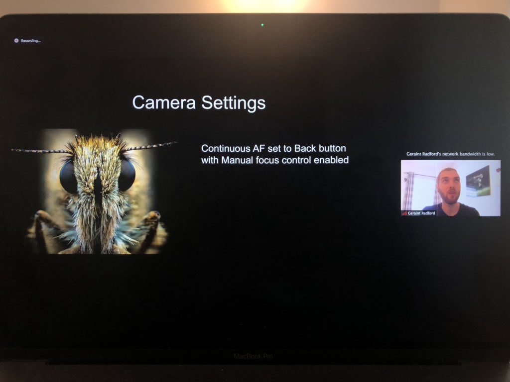 The <a href="/OlympusUK/">OM Digital Solutions</a> conference is going great and good humour. I did my top 20 talk and was received well. Now have the awesome @g_radfordphoto talking about how he takes his incredible macro. So inspiring!!!