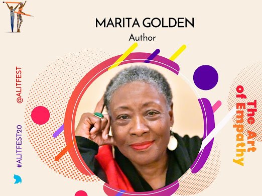 alitfest's tweet photo. Marita Golden (@MaritaGolden) is a veteran teacher of writing. She is an acclaimed award-winning author.

Marita served as a member of faculty at three different US universities.

Catch her on #ALitFest20 from THURSDAY!

#ALitFest #ALitFestGuests #TheArtOfEmpathy https://t.co/99ZOjp5Kg3