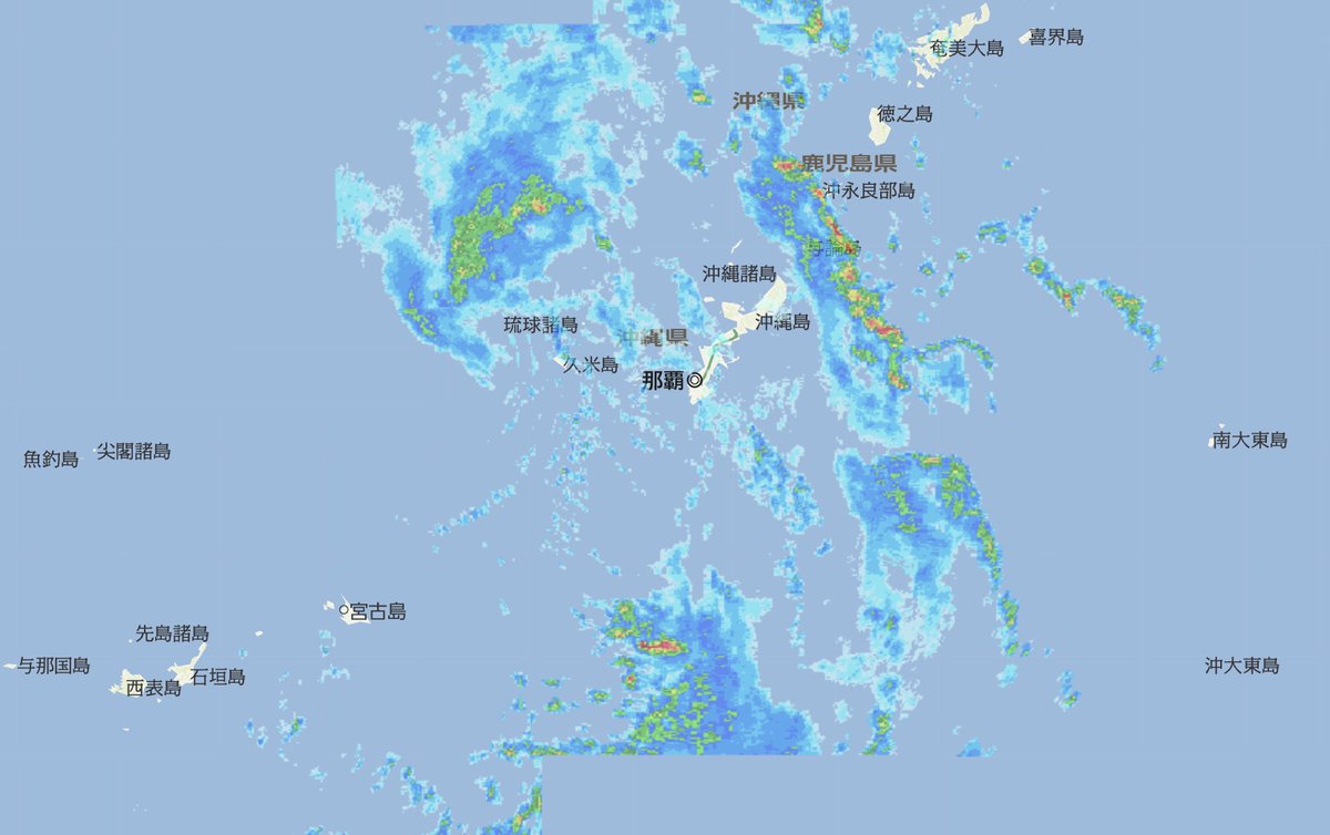 沖縄 天気 レーダー