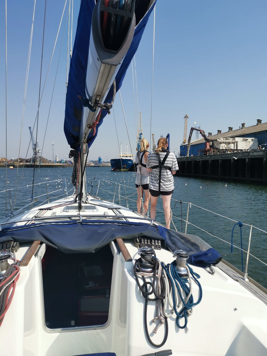 Another beautiful day Ipswich #Yacht #sailing #sailtraining#northsea #hamiltonsailing #ipswich #Suffolk #northsea #eastCoast