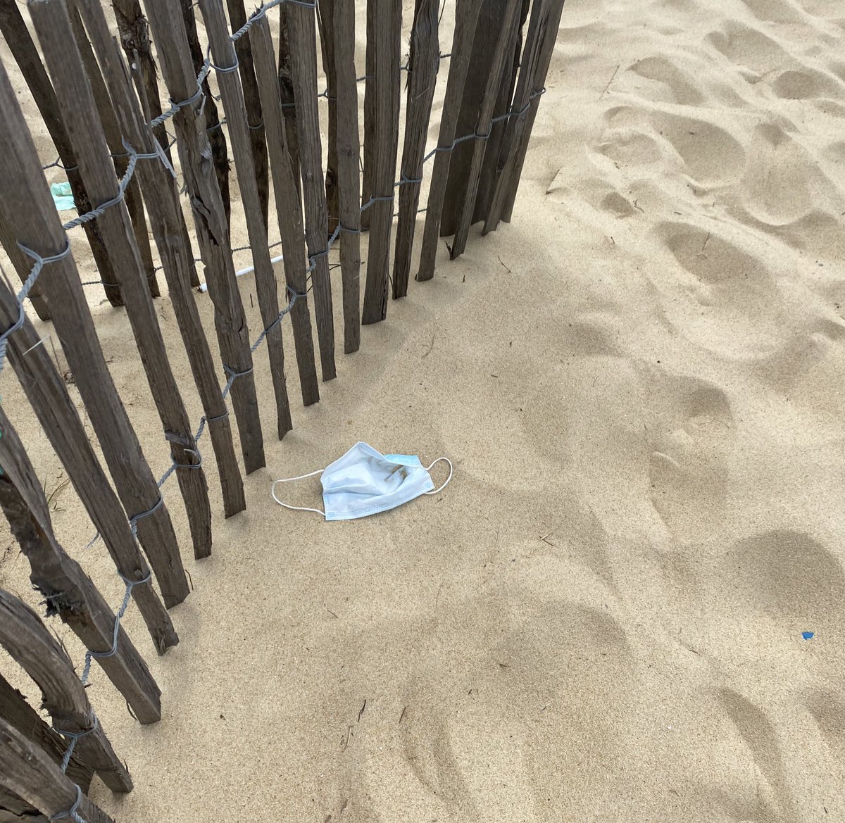 Et ça on en parle ?! Les masques et autres déchets sur les plages 🤬 bande d’enfoirés. Zéro respect . C’est si dure de rester propre ?

Bunch of idiots with zero respect. Come to the beach leaving their shit everywhere 🤬 is it that hard to stay clean ?.

#respectnature