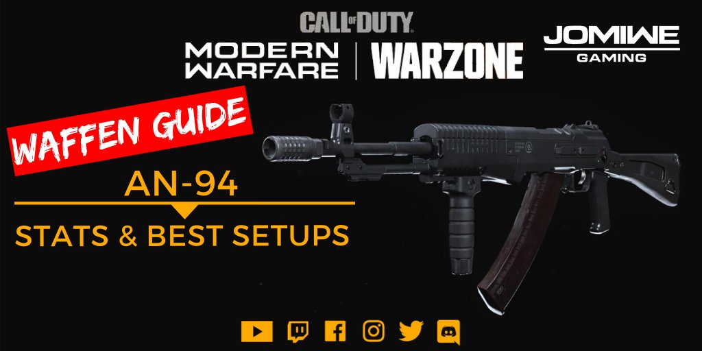 COD Modern Warfare – Waffen Guide #16 - AN-94 (AR) | Stats & Best Setups 🎬 youtu.be/ZddQff0JrdQ
Lohnt sich die AN-94❓🤔
#cod #callofduty #mw #modernwarfare #waffenguide #gunguide #weaponguide #bestsetup #setup #besteklasse #an94 #an-94 #ar #setupmodernwarfare #jomiwe #gaming