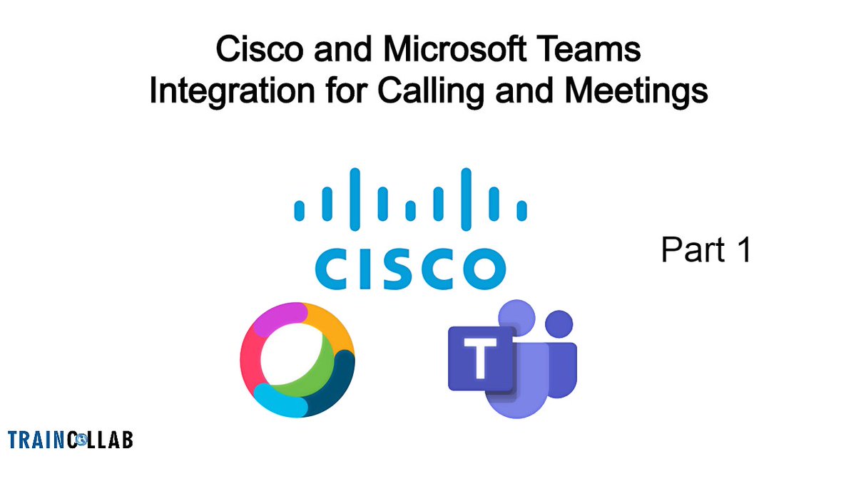traincollab's tweet image. Cisco Webex Teams and Microsoft Teams Integration for Calling and Meetings youtu.be/teR2kDDb_G0 via @YouTube
